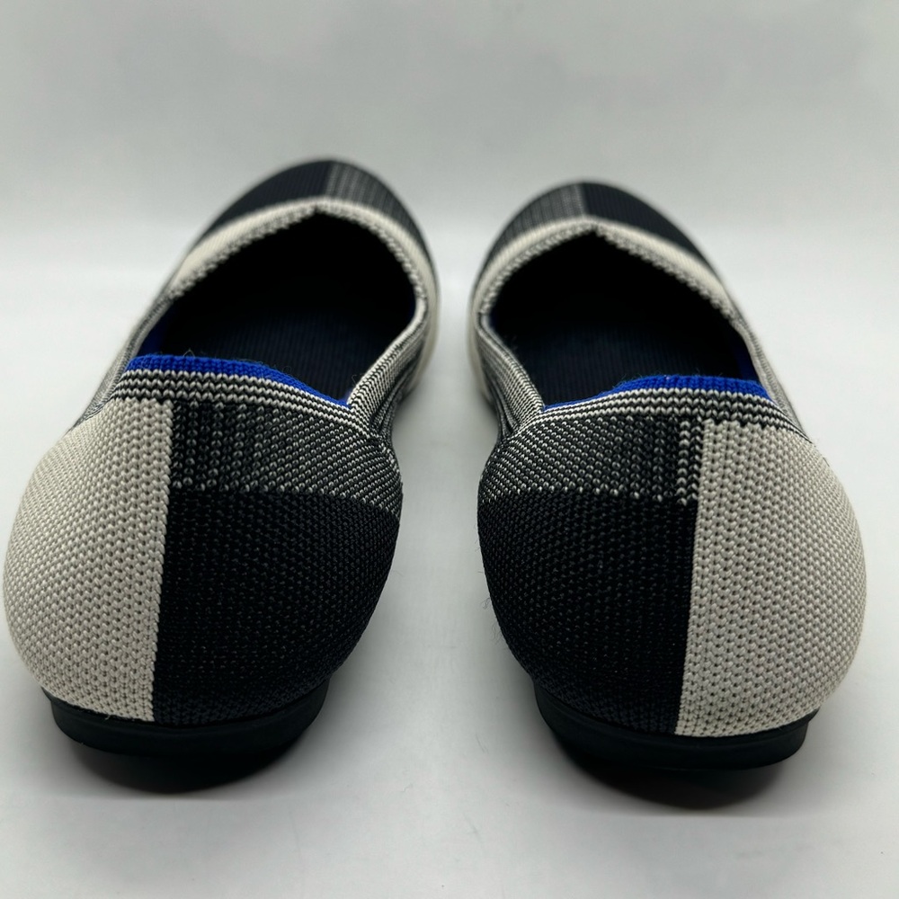Rothy's THE FLAT Shoes Size 7.5 Retired Buffalo Plaid Round Cap Toe Slip On - Picture 6 of 11